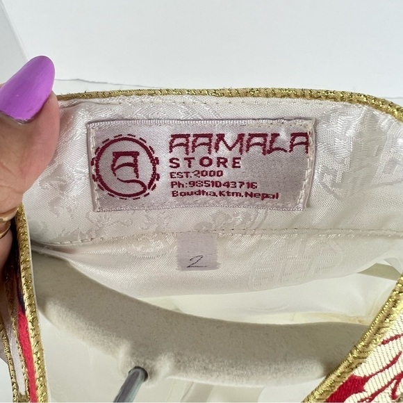 🩷 Kids, Tibetan traditional top, Losar - white/red. - Picture 4 of 11